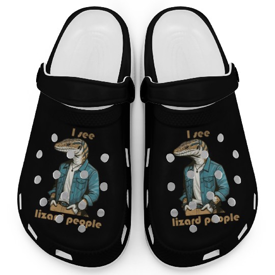 I see lizard people Clogs
