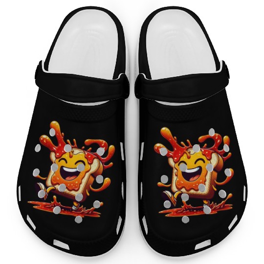 Jam Toast Delicious Breakfast Clogs