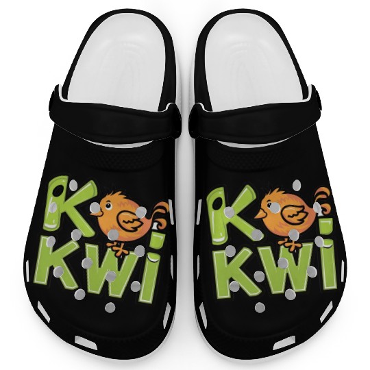 Kiwi Bird Cartoon Clogs
