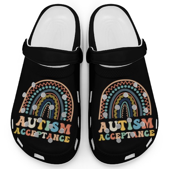 Acceptance Special Education Teacher Funny Clogs