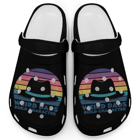 Weird Dads Build Character Funny Dad Clogs