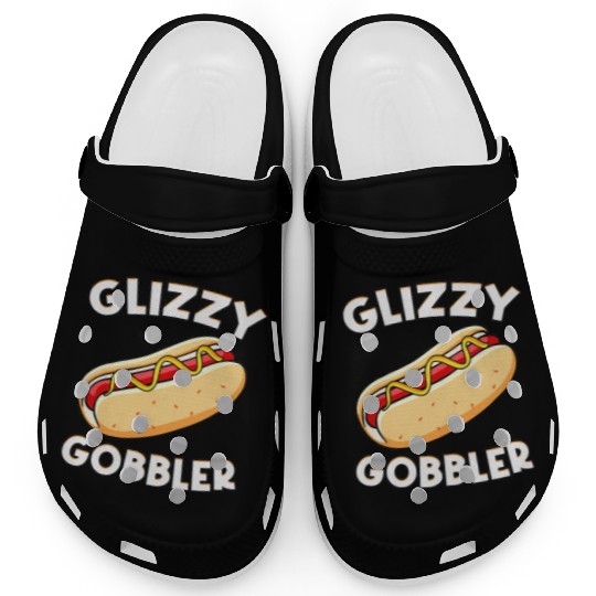 Hot Dog Glizzy Gobbler Number One Gladiator Clogs
