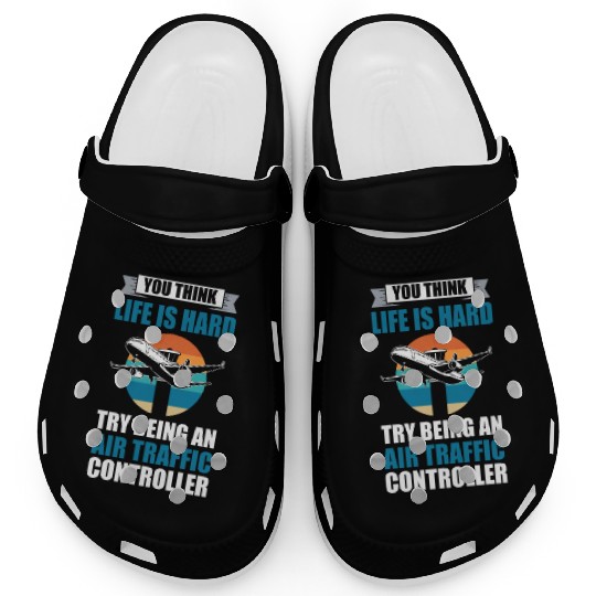 Aviation Aircraft Runway Air Traffic Controller Clogs