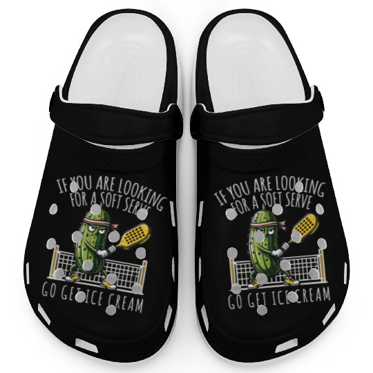 Funny Pickleball Player Paddleball Lover Clogs