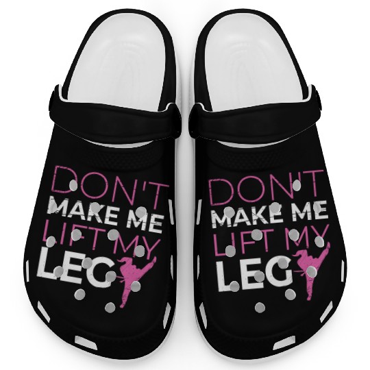 Funny karate girl martial arts Clogs