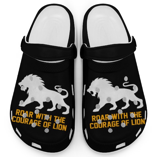 Alpha Roar Nature Lover Graphic Animal King 7 Clogs
