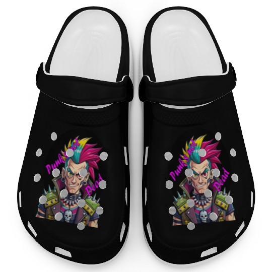 Rebel's Gaze: A Tribute to Punk's Resilience Clogs