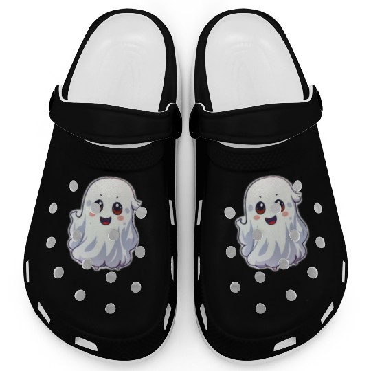 Cute Ghost Chibi Clogs