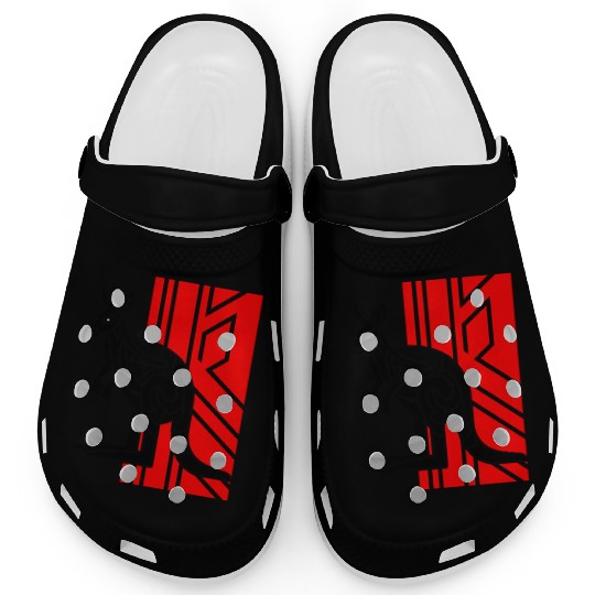 Kangaroo Vector Design 3 Colors Clogs