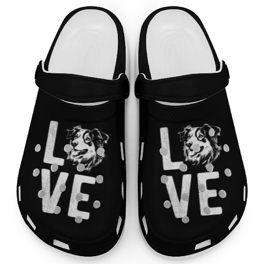 I Love Dog Lover Dog Owner Xmas Clogs