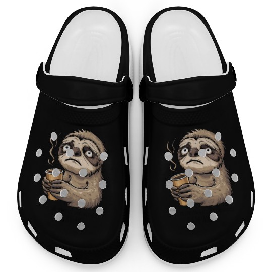 Due to unfortunate circumstances, I am awake Sloth Clogs