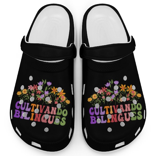 Cultivando Bilingües Spanish Teacher Clogs