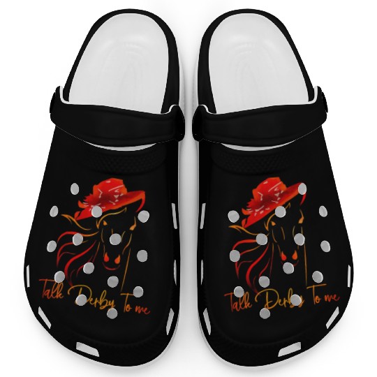 Talk Derby To Me Horse Racing Derby Day Clogs