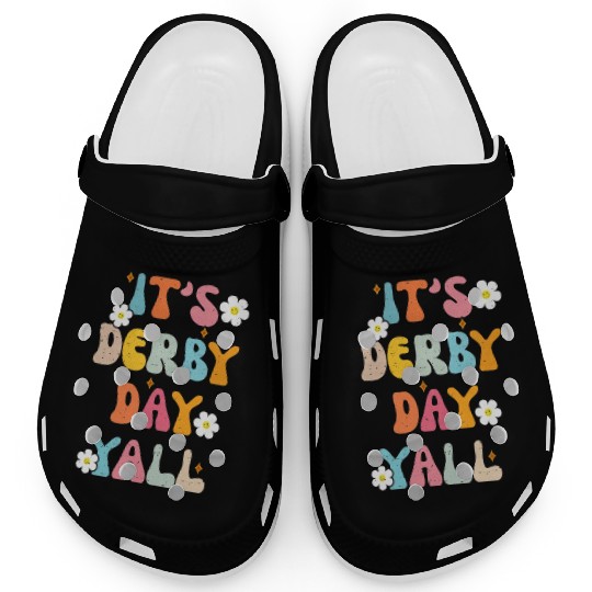 Horse Racing It's Derby Day Yall KY Derby Horse Clogs