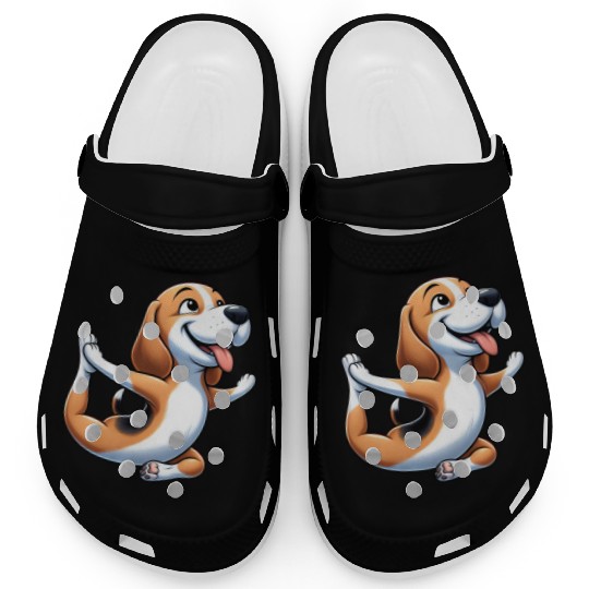 Beagle Yoga Fitness Meditation Clogs