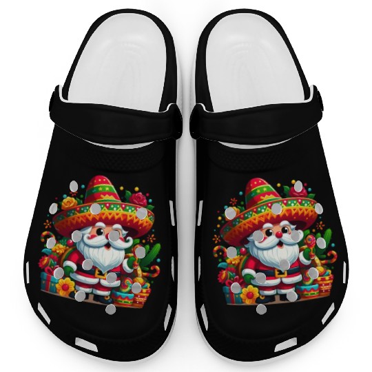 Cinco de Mayo Santa Claus Clogs
