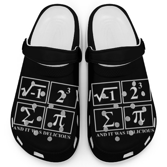 I Ate Some Pie and It Was Delicious Math Pun Pi Clogs
