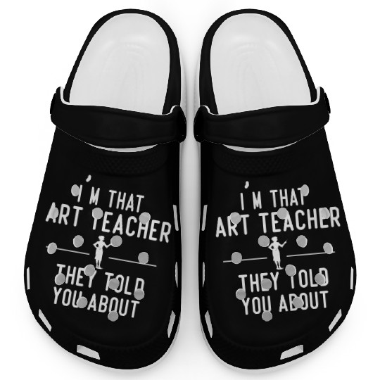 funny art teacher Clogs design