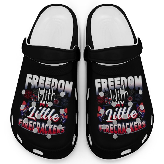 Freedom Firecrackers Patriotic Teacher Clogs