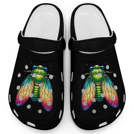 Colorful Cicada Clogs