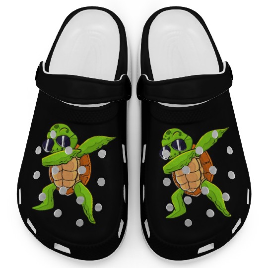 Dabbing Sea Turtle Animal Lover Save The Turtles Clogs