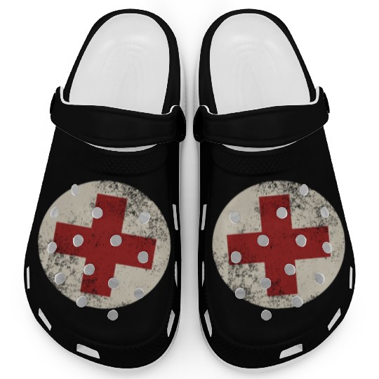 WW2 Combat Medic Symbol Clogs