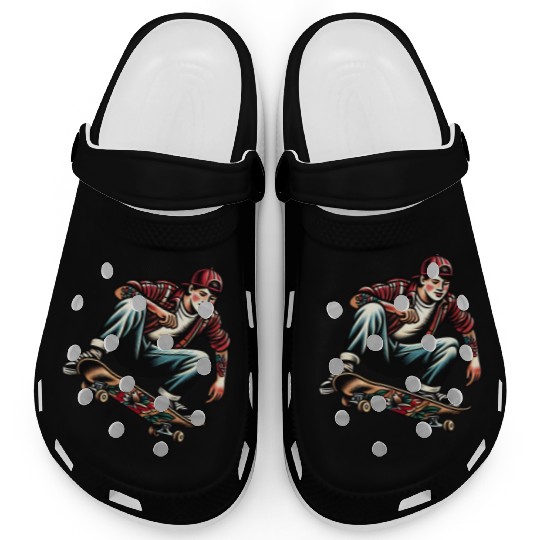 AI Old School 90s Teen Skater Clogs