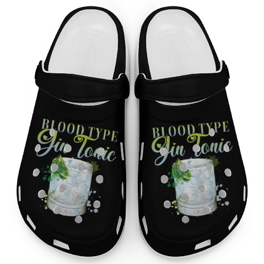 Blood Type gin and Tonic Bartender Clogs