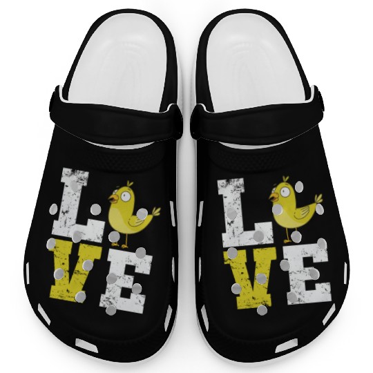 Love lettering with Canary Bird Clogs