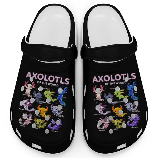 Axolotl Clogs Kawaii Axolotls of the World
