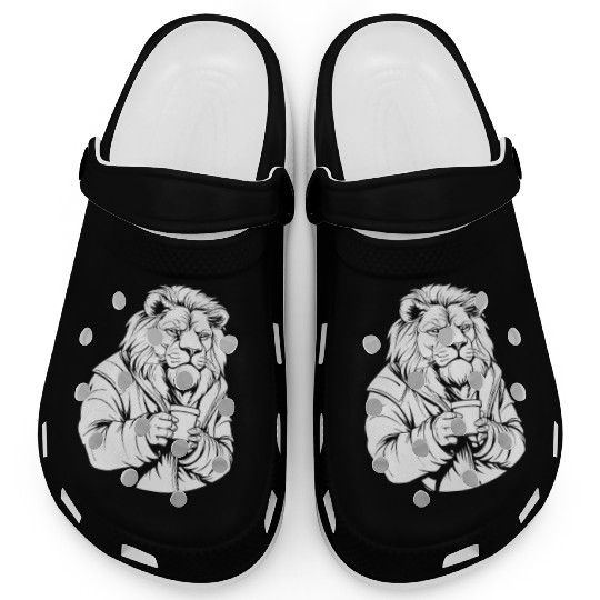 Lion Coffee Clogs