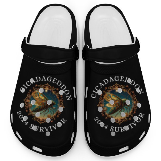 Cicadageddon Invasion Tour 2024 Funny Cicada Event Clogs