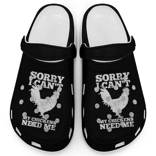 Chicken Mom Dad Poultry Farmer Chicken Lover Clogs