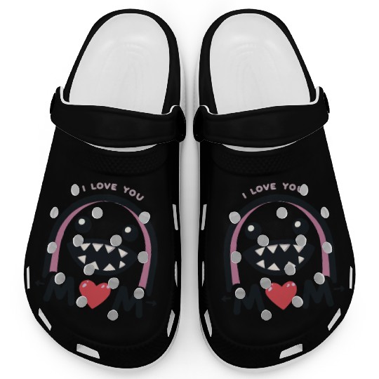 Heartfelt Love: I Love You Mom Clogs