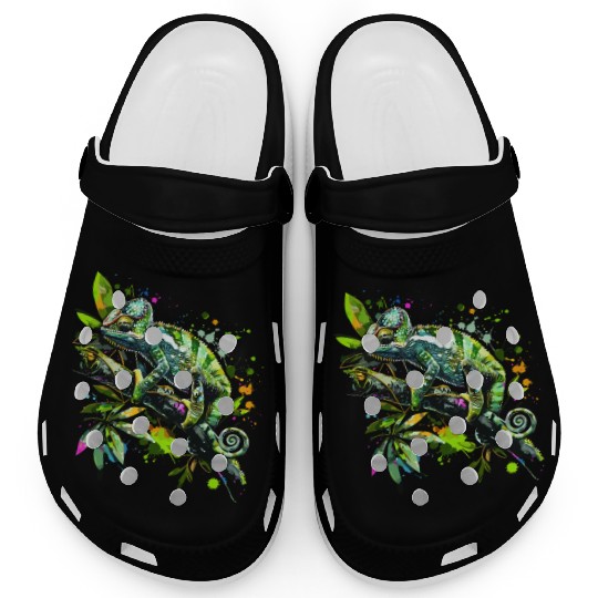 Chameleonaire A Rich Lizard for Lizard Pet Lover Clogs