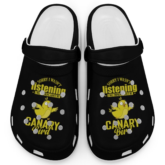 I wasn't Listening thinking about my Canary Bird Clogs