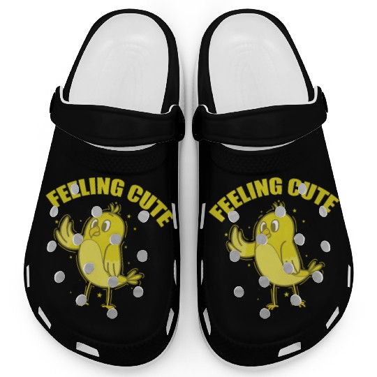 Feeling Cute Canary Bird Clogs