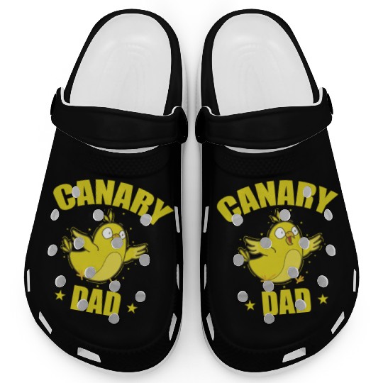 Canary Bird Dad Clogs