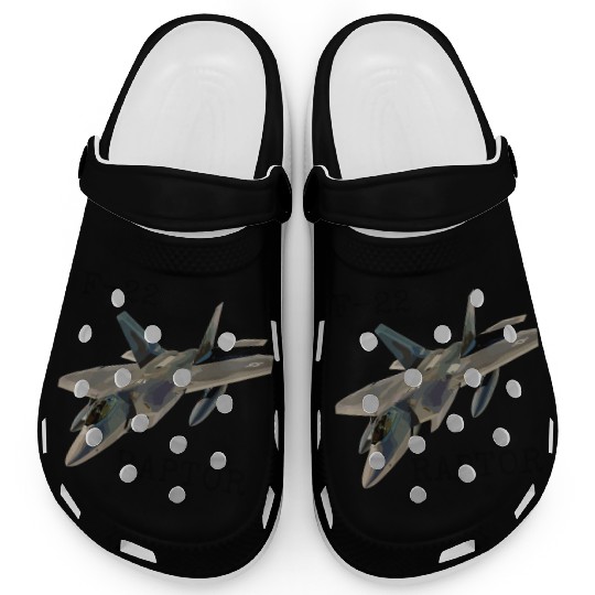 Air Force F-22 Raptor Fighter Jet Military Pilot Clogs