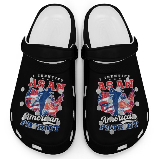 4th Of July Golf Identify As American Patriot Clogs