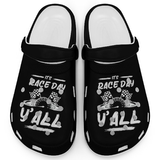 Race Day Car Raceday Trackday Fun Motosports Fan Clogs