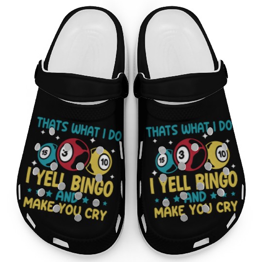 Funny Bingo Player Clogs