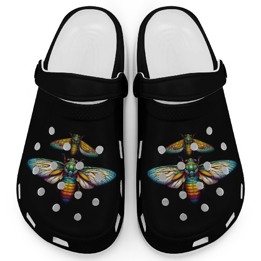 Colorful Cicada Insect Great Eastern Brood Cicada Clogs