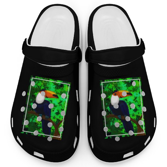 Bird Art Painting Clogs