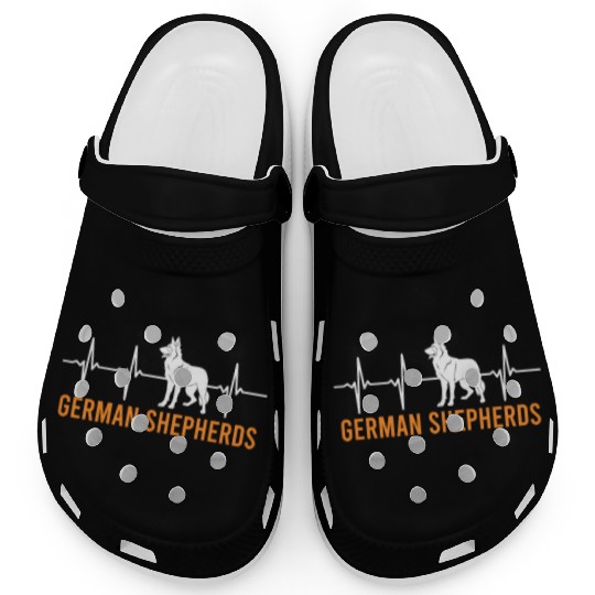 German Shepherd HEART BEAT German Shepherds Clogs