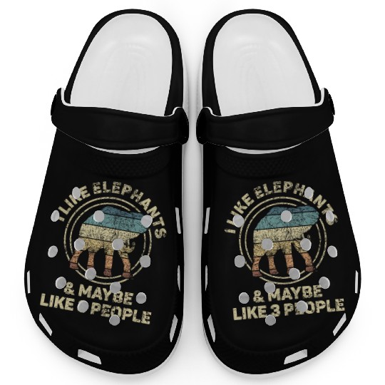 Elephant Family Love Spirit Animal Design Clogs