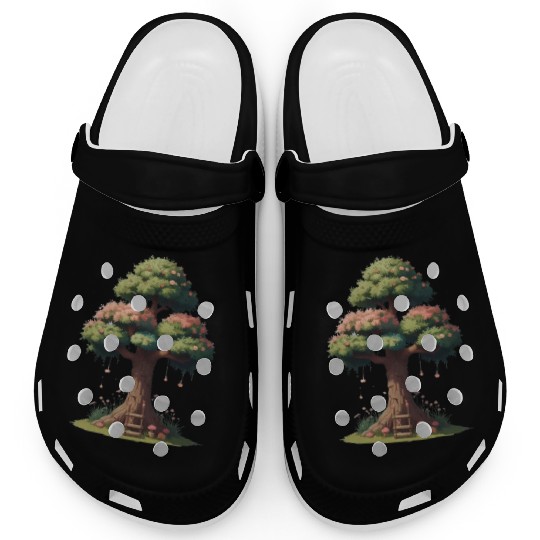 Colorful Tree Life is Really Good Tree Clogs