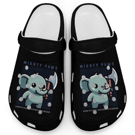Born To Fight Elephant Clogs