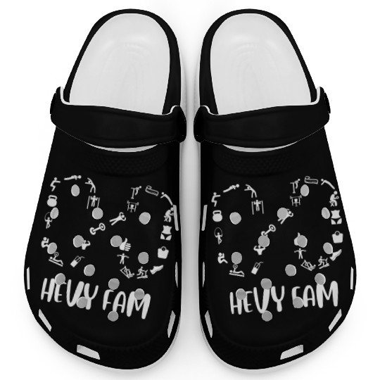 Hevy Fam: Workout Exercise Tracker App Family W/B Clogs