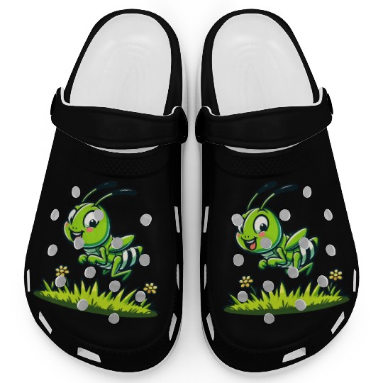 Buzzing Bloomer: The Happy Gardening Bee Clogs